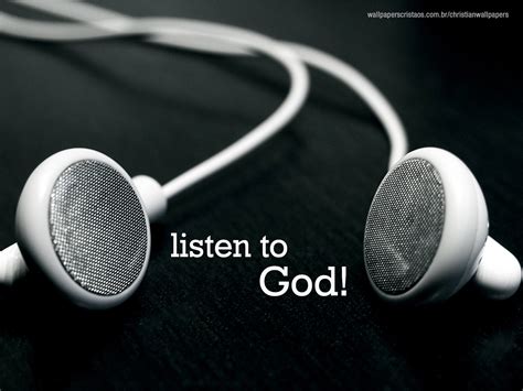 Listen to God! | Christian Wallpapers