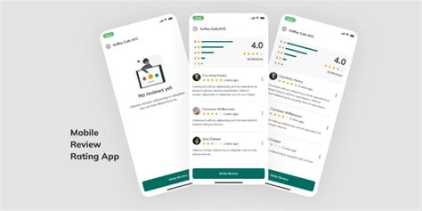 Mobile Review Rating App Figma
