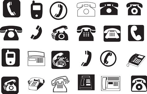 Telephone Icon Vector Free Download At Collection Of