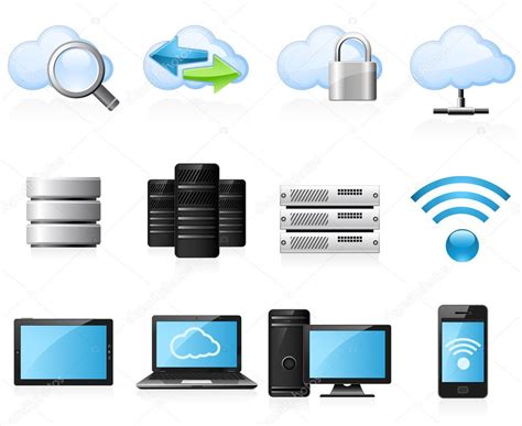 Cloud Computing Icons Stock Vector By ©lumumba 9852424