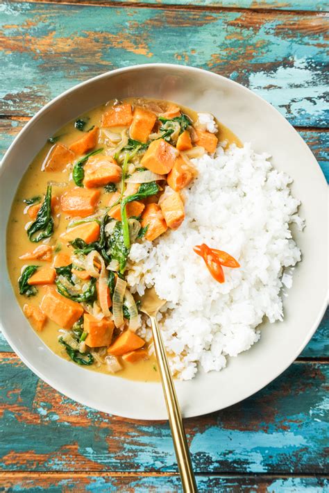 Thai Sweet Potato And Spinach Curry Cooking Curries