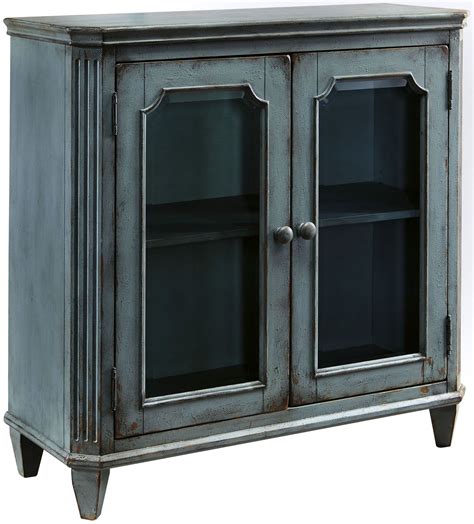 Mirimyn Antique Teal Accent Cabinet From Ashley Coleman Furniture