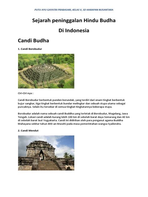 Nanging kerajaan prambanan diserang karo kerajaan pengging. Cerita Rakyat Candi Borobudur Dalam Bahasa Jawa