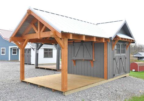 10x20 Farmhouse Pavilion Greenhouse Sheds Peak Style Sheds A