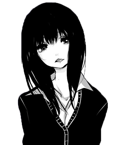 Collection Of Anime Png Black And White Pluspng