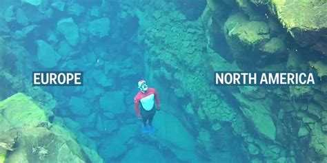 Theres Only One Place In The World Where You Can Swim In The Tectonic Plates Between 2