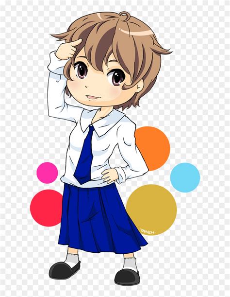 Download Anime School Boy Png Png And  Base