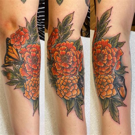 Marigold Flower Tattoo Hot Sex Picture