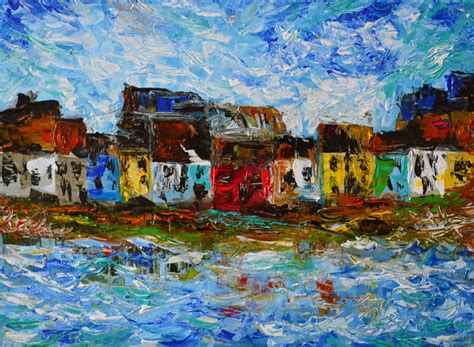 ☘ Ireland Galway Art Acrylic Arth2o Abstract Art Gallery Abstract