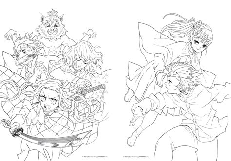 Demon Slayer Coloring Pages All Characters