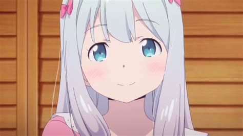 Download White Hair Aqua Eyes Blush Face Sagiri Izumi Anime Eromanga
