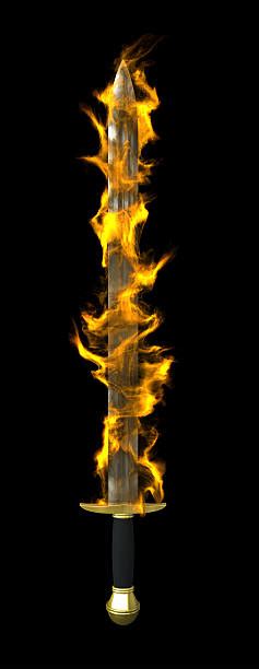 Royalty Free Flaming Sword Pictures Images And Stock Photos Istock
