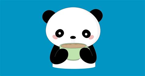 Kawaii Coffee Panda T Shirt Cute Pandas T Shirt Teepublic