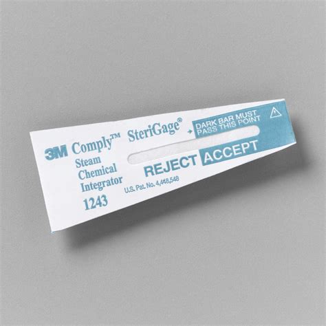 3m Comply Sterigage Sterilization Chemical Integrator Strip Steam 2 Inch 1243a Pack Of 500