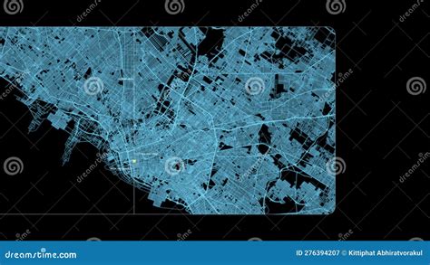 Futuristic Digital City Map Gps Stock Image Image Of Satellite