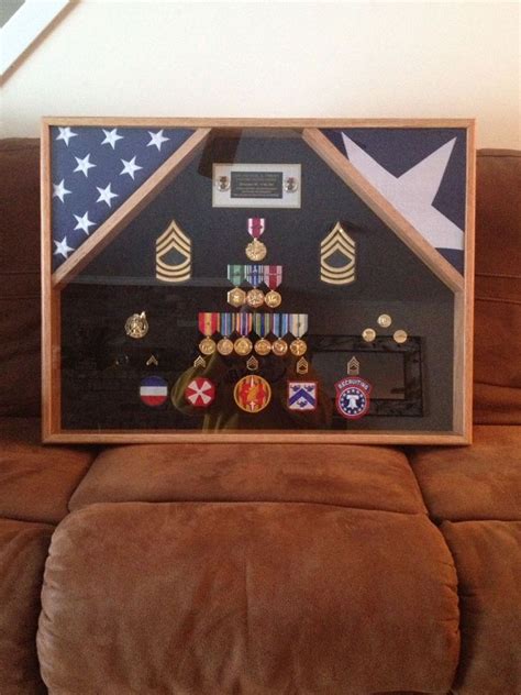 Shadow Box For Retirement Us Army Office Photo