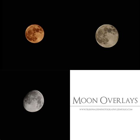 Moon Overlays For Photoshop Etsy