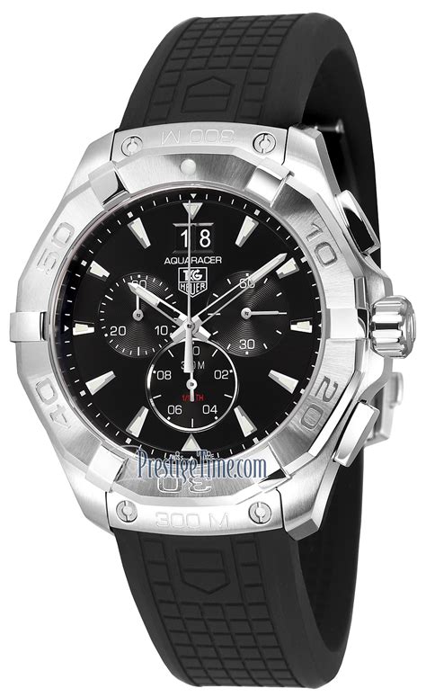 Tag heuer is well known for its motorsport chronographs but they also have a popular line of dive watches. cay1110.ft6041 Tag Heuer Aquaracer Quartz Chronograph Mens ...