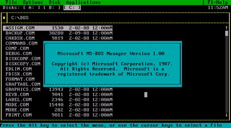 Winworld Microsoft Ms Dos Manager 100