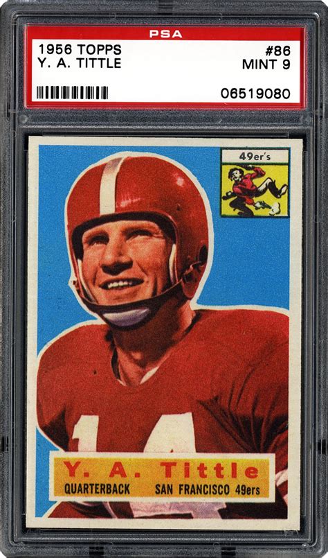1956 Topps Y A Tittle Psa Cardfacts