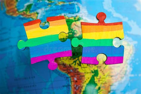 Lgbt Como Parte De La Sociedad Un Rompecabezas Con La Coloraci N De La