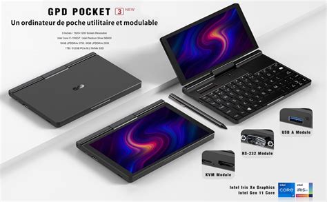 Gpd Pocket 3 Mini Laptop Met N6000 Quad Core Cpu 8gb Lpddr4x Ram