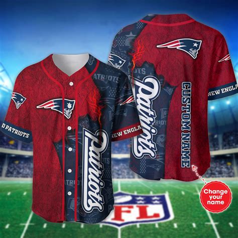 Personalized New England Patriots Baseball Jersey Shirt For Fans Jack