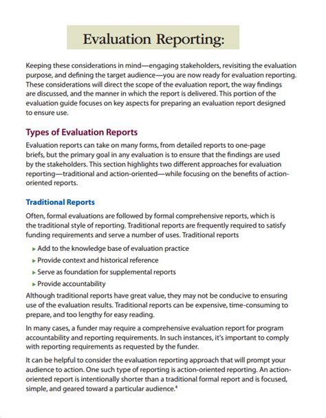 12 Sample Evaluation Reports Sample Templates
