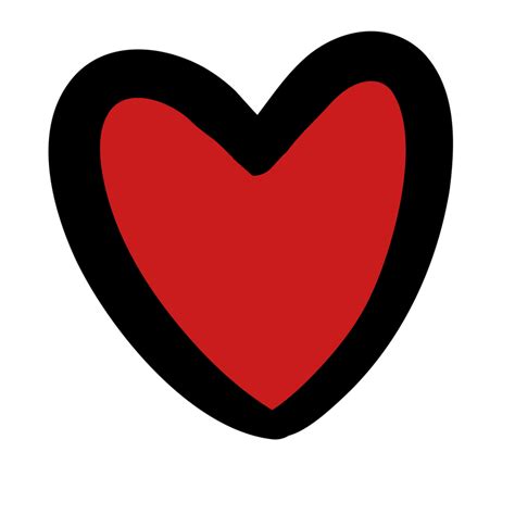Red Heart Cartoon Drawing Icon Concept 27155856 Png