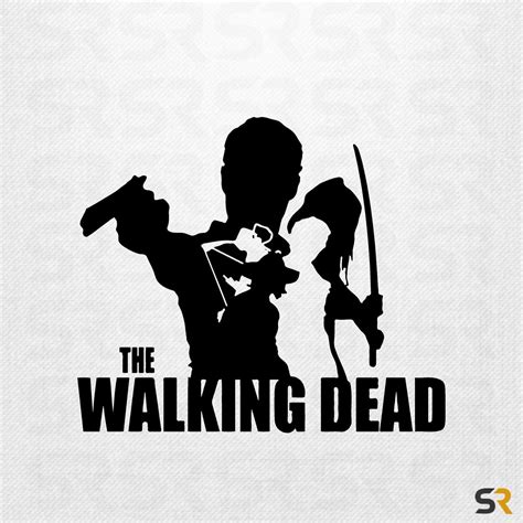 The Walking Dead Movies Stickers Walking Dead Gun Sticker Walking