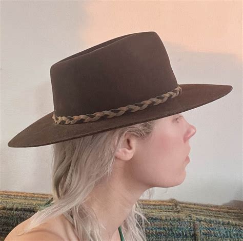 Vintage Stetson Mallory Western Cowboy Hat Dark Brown Gem