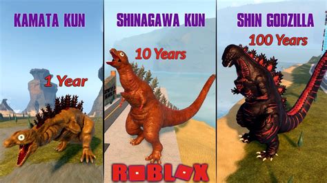 evolution of shin godzilla in roblox kaiju universe youtube