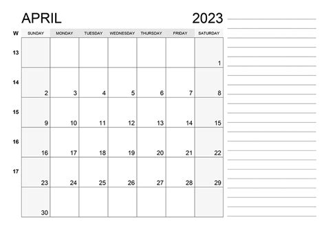 Printable April 2023 Calendar 9 Free Download And Print For You