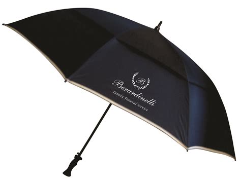 Funeral Home Branded Umbrellas Funeral Black Umbrella Premium Quality