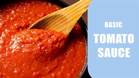 Basic Tomato Sauce Mother Sauce Youtube