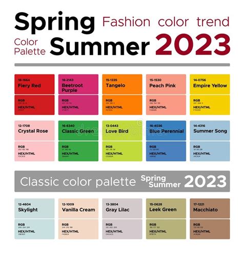 spring color palette 2023 fashion color trends spring summer 2023 palette fashion colors guide