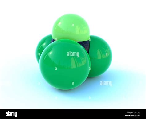 Molecular Structure Of Freon 11 Computer Artwork Stock Photo Alamy