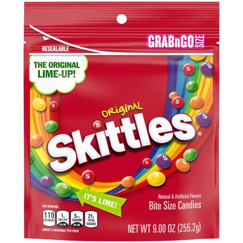 Skittles Original Summer Chewy Candy Grab N Go 9 Oz