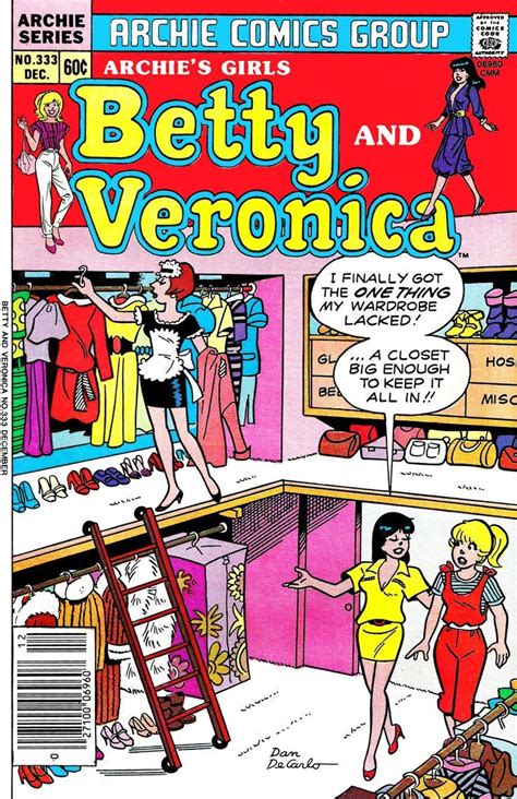 the cover to betty and veronica comics featuring two women in a
