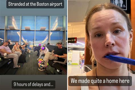 Kristen Bell Dax Shepard Kicked Out Of Boston Airport Following Delay