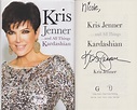 Autograph Collctor Of Oz: Kris Jenner
