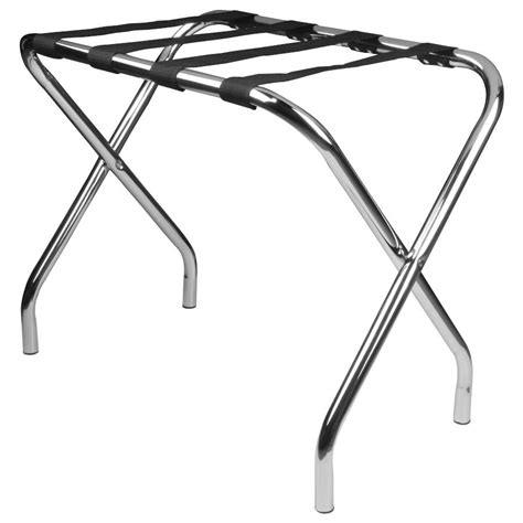 Lancaster Table And Seating Folding Chrome Luggage Rack