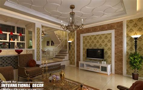 Universality of the system design. Decorative ceiling tiles with original designs and types