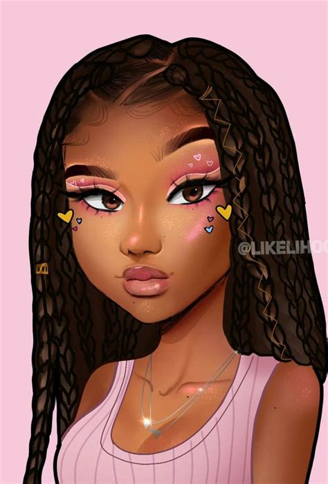 black art appreciation blackbeauty girl cartoon black art appreciation blackbeauty