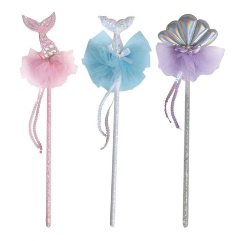 Iridescent Mermaids Seashell Wands 3ct The Party Darling