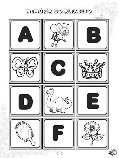 Jogo Da Memória Do Alfabeto Alfabeto Para Imprimir Alfabeto