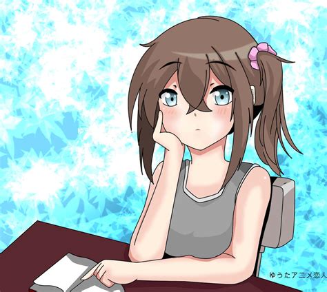 Anime Girl Who Is Daydreaming By Yuutaanimelover On Deviantart