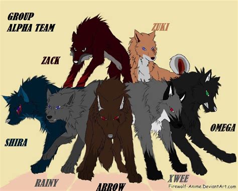 Wolf Pack Alpha Team By Arrowxthexwolf On Deviantart