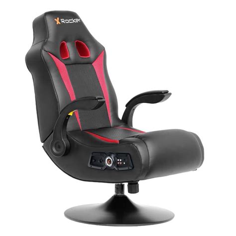 X Rocker Vibe 21 Blackred Bluetooth Pedestal Gaming Chair 5125401