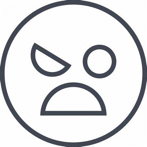 Angry Emoji Face Sad Icon Download On Iconfinder
